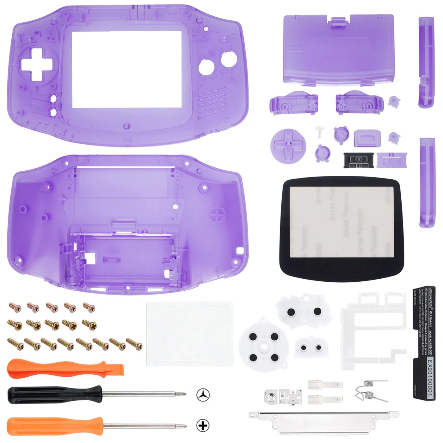 eXtremeRate IPS Ready Upgraded Replacement Shell Full Housing Cover Buttons for Gameboy Advance - for Both IPS & Standard LCD