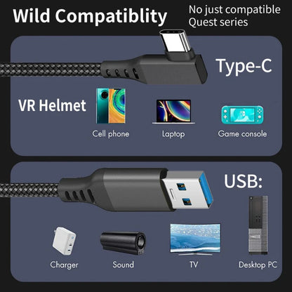 Oculus Quest 2 Link Cable - USB-A to USB-C for VR Gaming