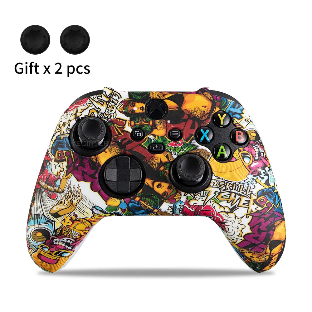 Soft Silicone Protective Case For Xbox Series X/S Controller Skin Gamepad Rubber Skin Thumb Grips Cap Joystick Cover Shell