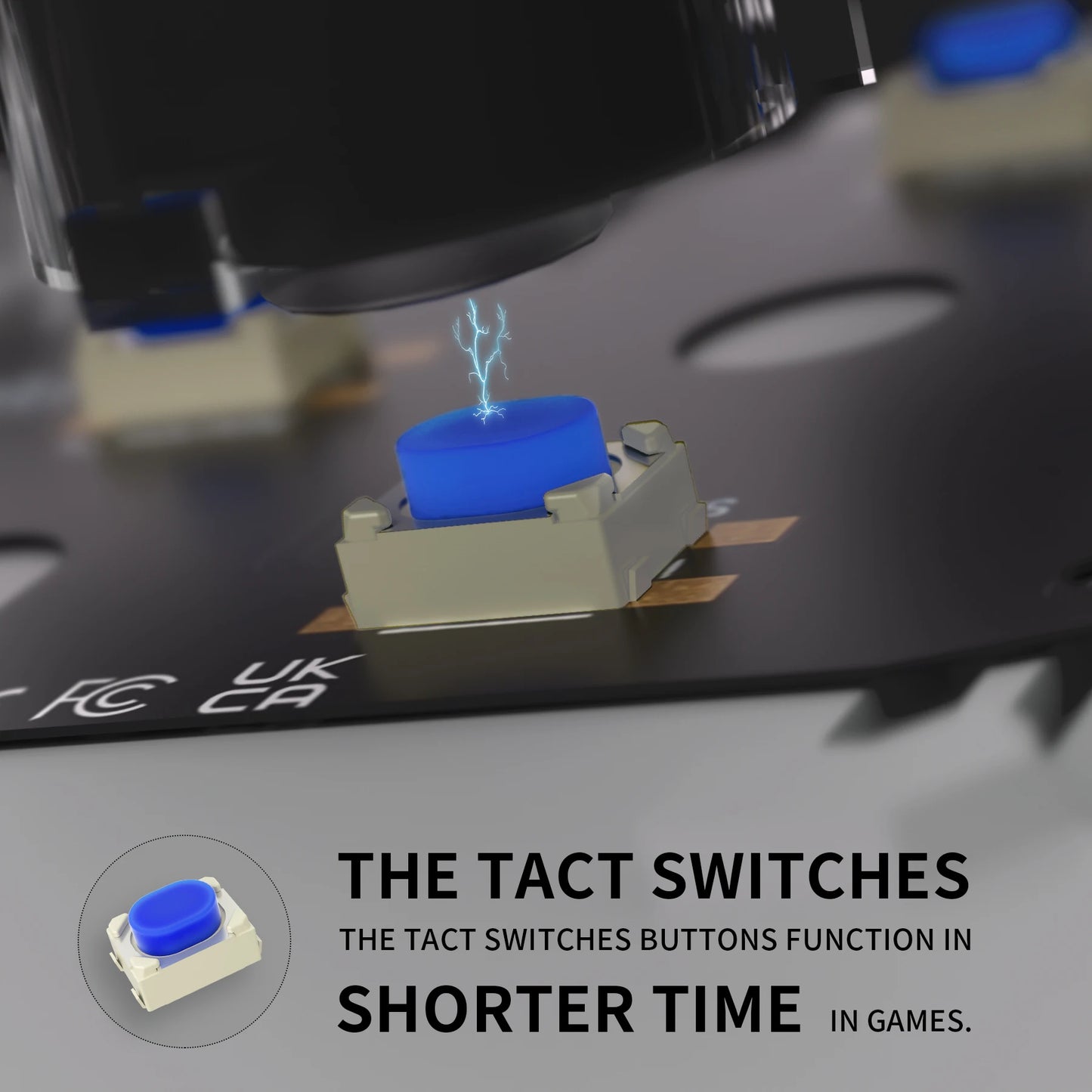 eXtremeRate Face Clicky Kit for PS5 Controller BDM-030, Custom Tactile Dpad Action Buttons, Mouse Click Kit