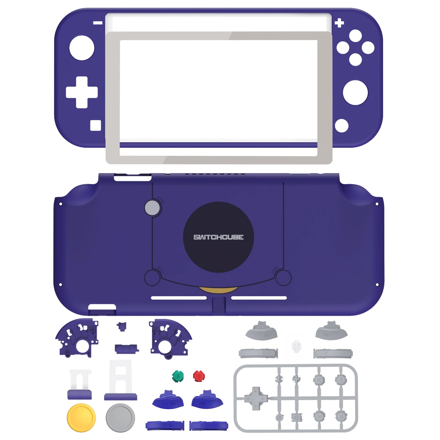 eXtremeRate Replacement Shell Handheld Controller Housing Protector with Screen for Nintendo Switch Lite - Classic & Patterned