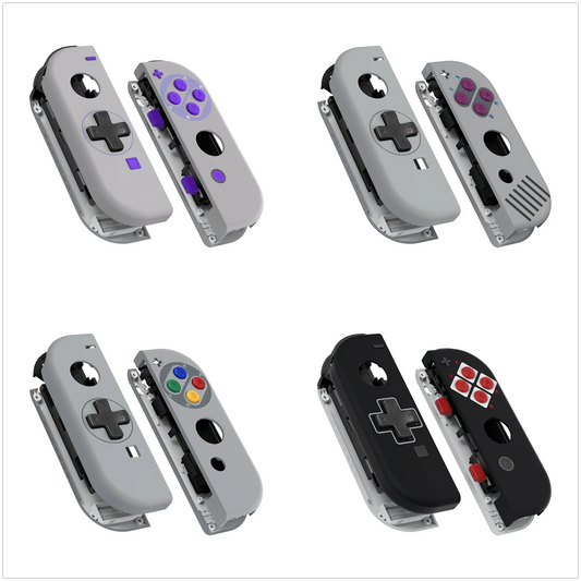 eXtremeRate Replacement Housing JoyCon Shell Buttons Controller Case for NS Switch JoyCon/OLED JoyCon - Classic Series