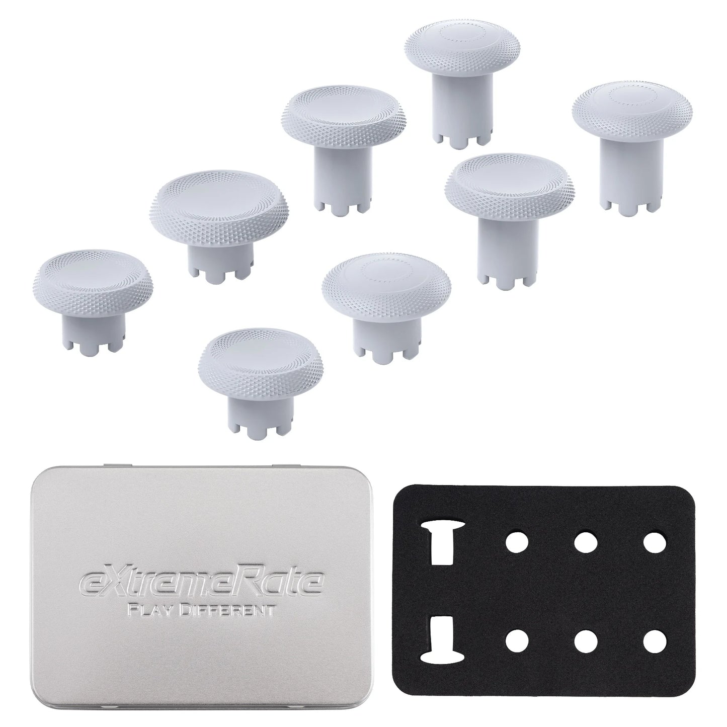 eXtremeRate ThumbsGear Interchangeable Thumbsticks for ps5 Edge Controller, Replacement Analog Thumb Sticks Caps - 6 Colors