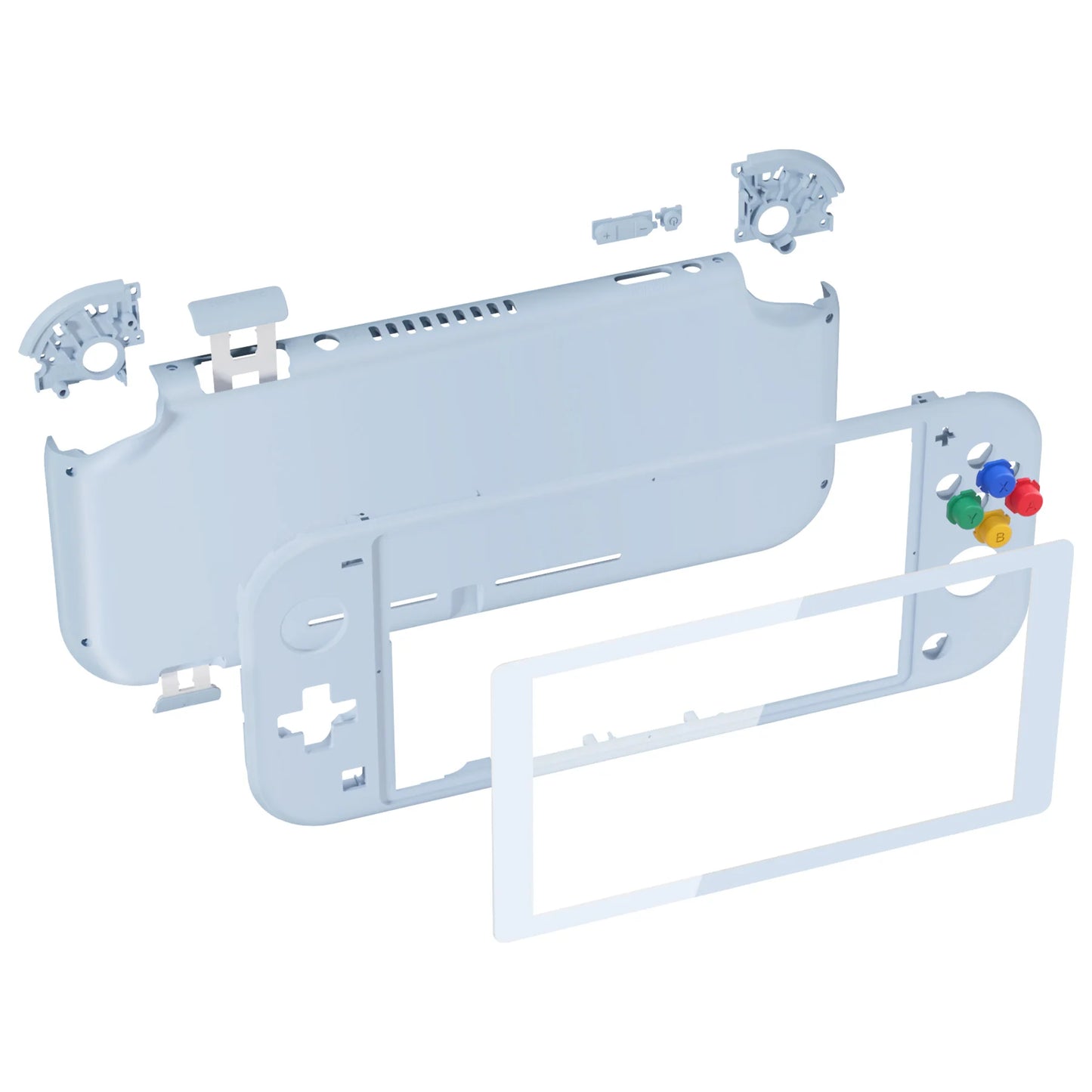 eXtremeRate DIY Replacement Shell Housing Case Cover with Screen Protector for NS Switch Lite - Single Series