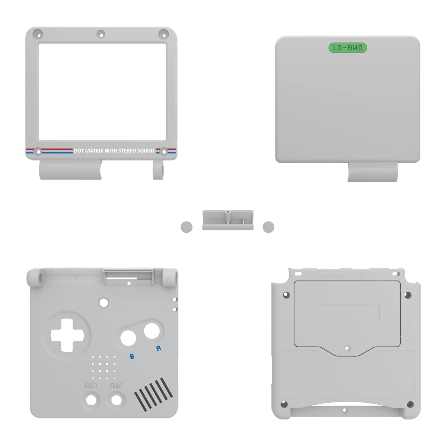 eXtremeRate IPS Ready Upgraded Custom Replacement Housing Shell for Gameboy Advance SP GBA SP for IPS & Standard LCD - Classic