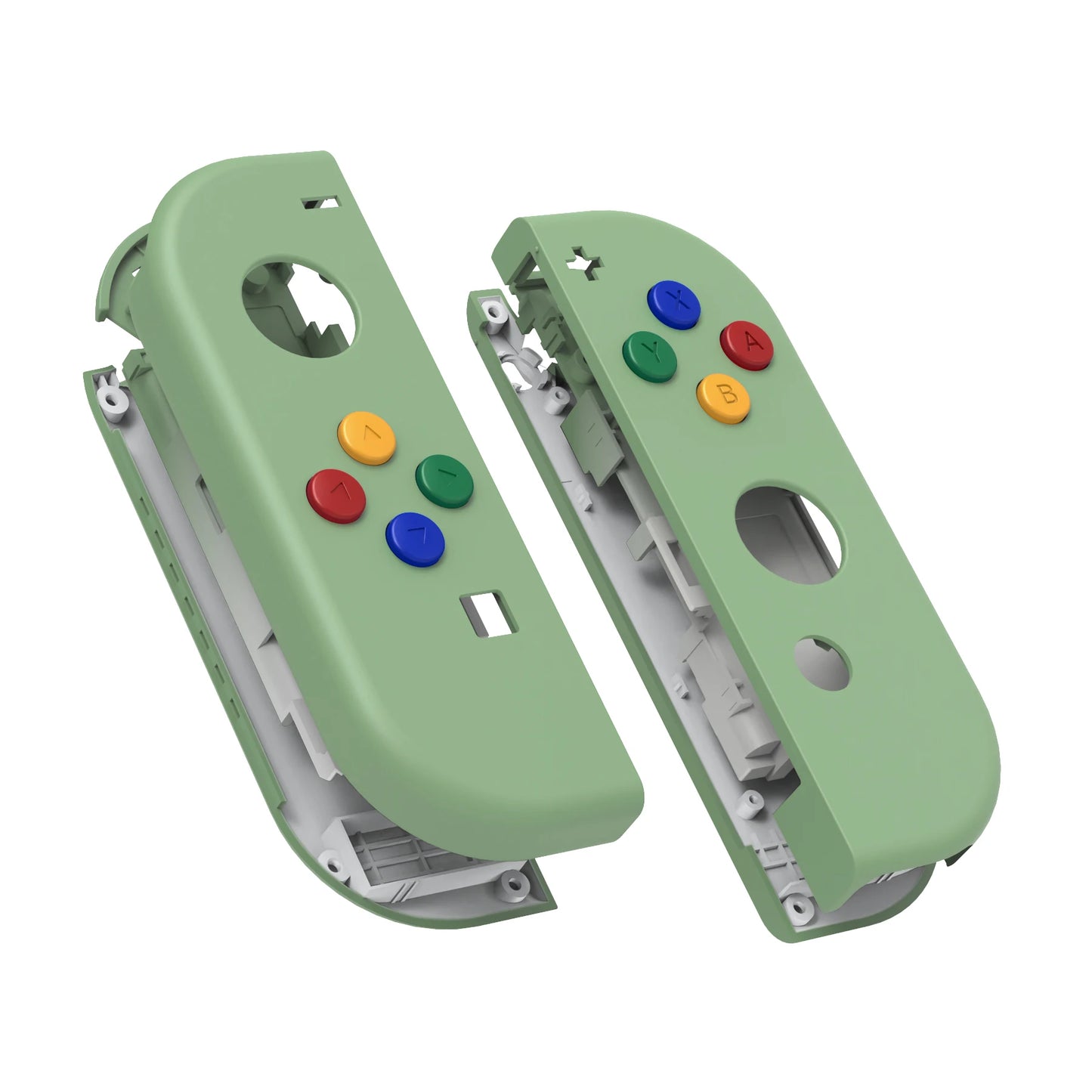 eXtremeRate DIY Replacement Shell Case for NS Switch JoyCon & OLED JoyCon, Handheld Controller Housing With Full Set Buttons
