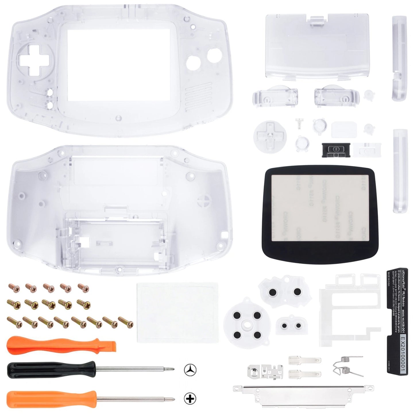 eXtremeRate IPS Ready Upgraded Replacement Shell Full Housing Cover Buttons for Gameboy Advance - for Both IPS & Standard LCD