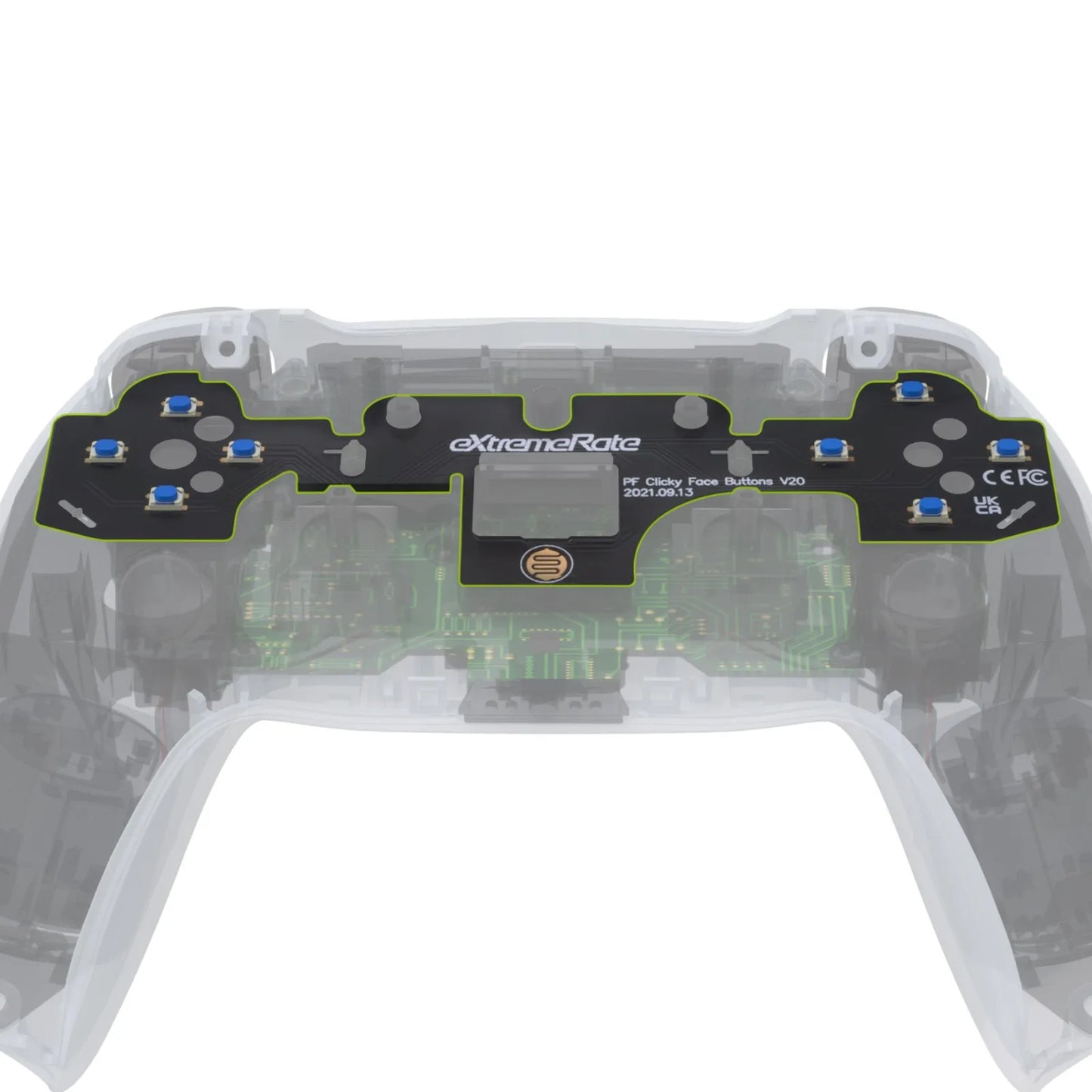 eXtremeRate Face Clicky Kit V2, Custom Tactile Dpad Action Buttons, Mouse Click Kit for ps5 Controller BDM-010 & BDM-020