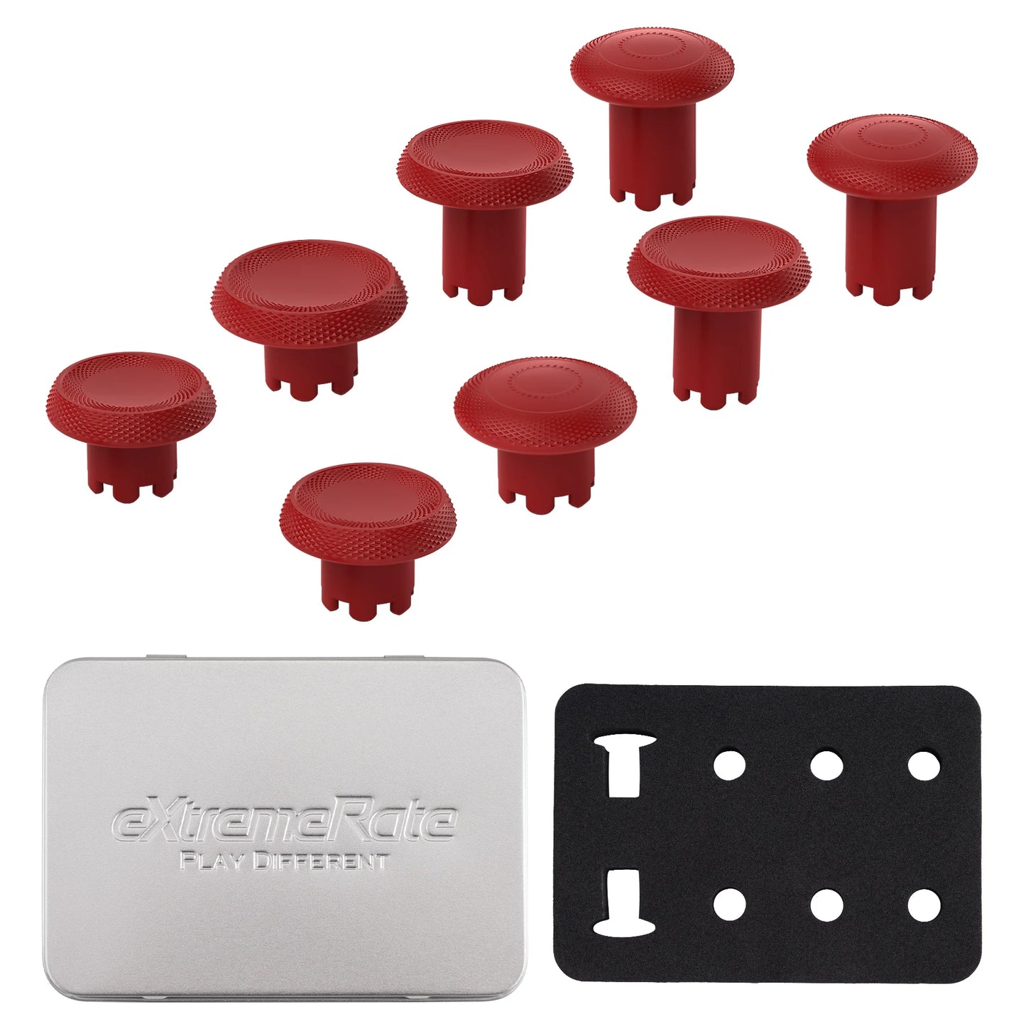 eXtremeRate ThumbsGear Interchangeable Thumbsticks for ps5 Edge Controller, Replacement Analog Thumb Sticks Caps - 6 Colors