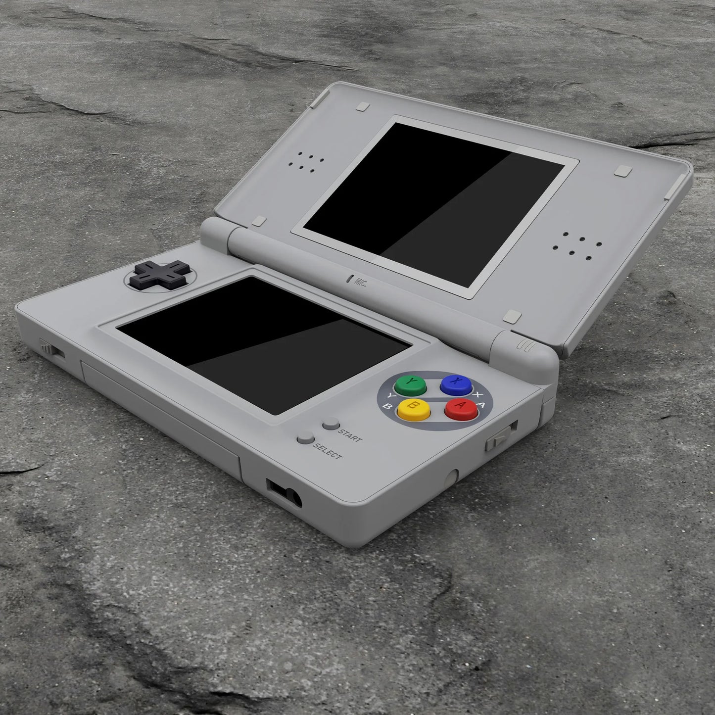 eXtremeRate Replacement Full Housing Shell for Nintendo DS Lite, Case Cover W/Buttons, Screen Lens for NDSL - SFC SNES Classic