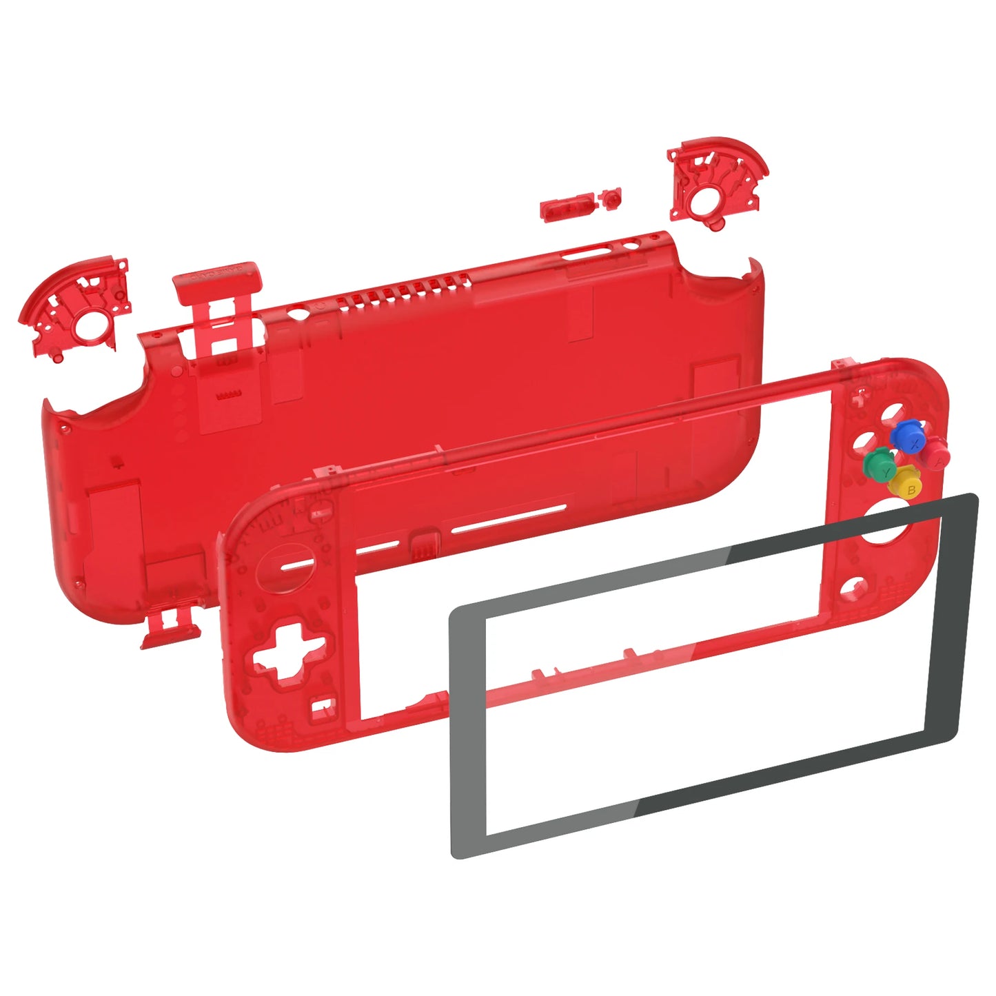 eXtremeRate Replacement Handheld Controller Housing Custom Shell with Screen Protector & ABXY Buttons for Nintendo Switch Lite