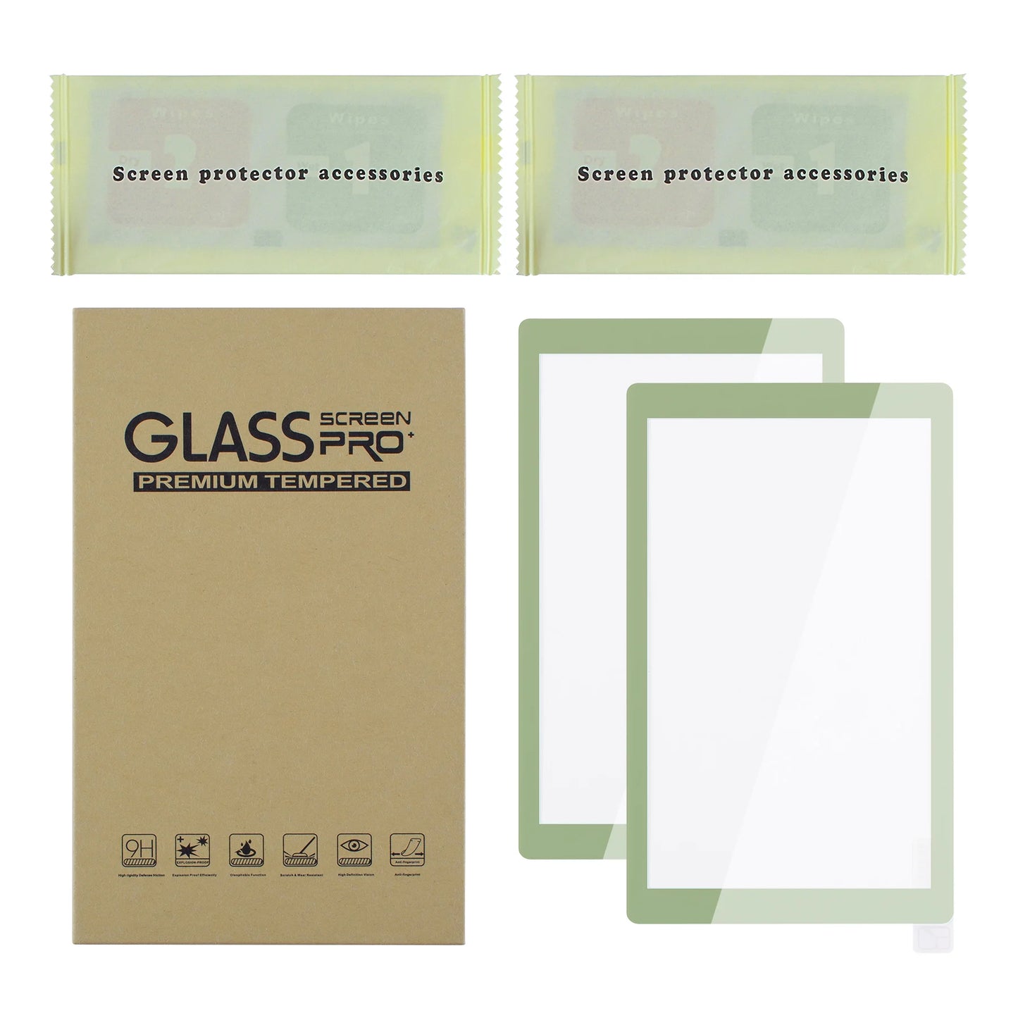 eXtremeRate Colourful Border Transparent HD Clear Accessories Saver Film Tempered Glass Screen Protector for NS Switch Lite