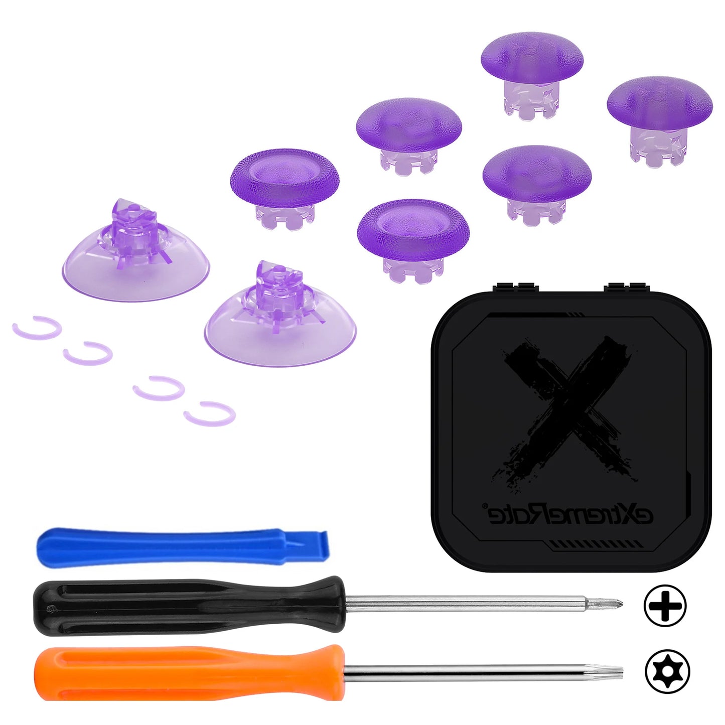 eXtremeRate Interchangeable Thumbsticks for Xbox Core Controller, Xbox One S/X, Xbox Elite V1, Swappable stick for NS Pro