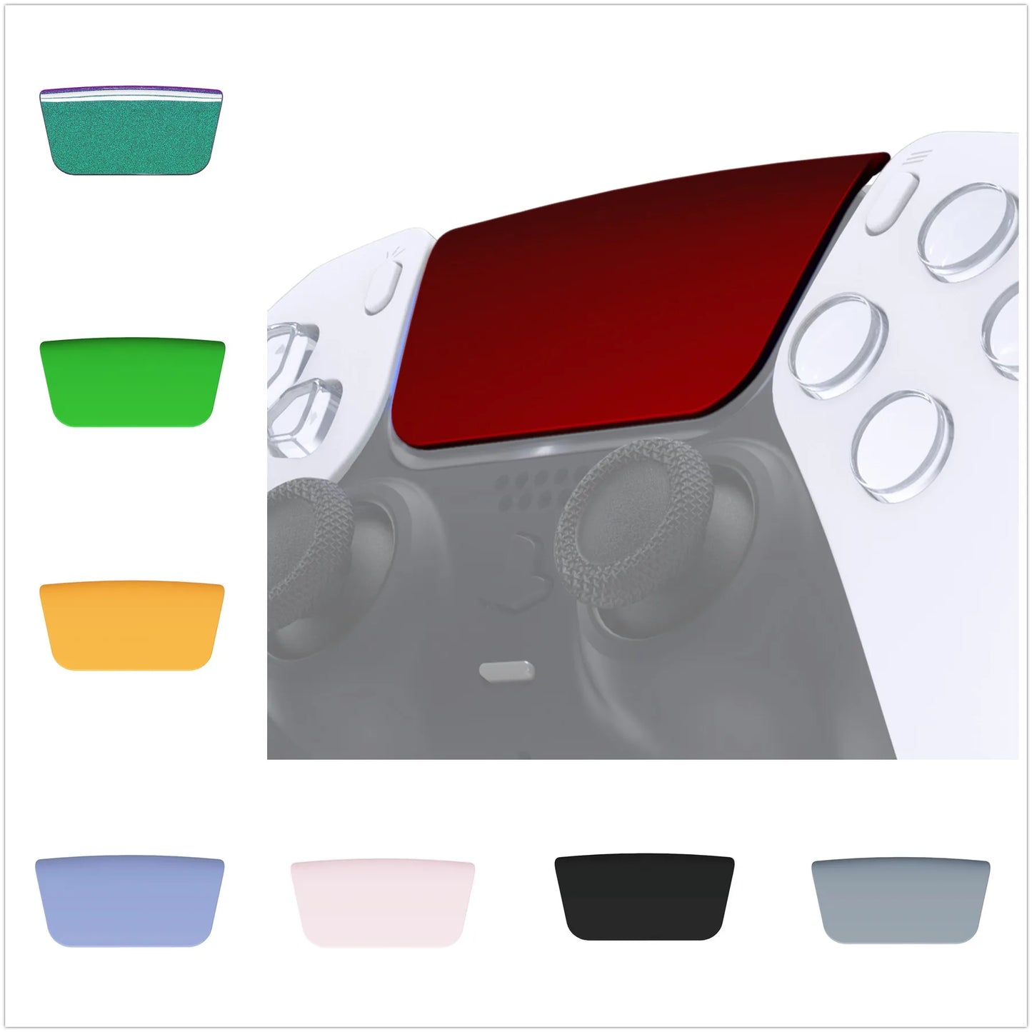 eXtremeRate Replacement Touchpad Cover Compatible with ps5 Controller BDM-010/020/030/040/050, Custom Part Touch Pad