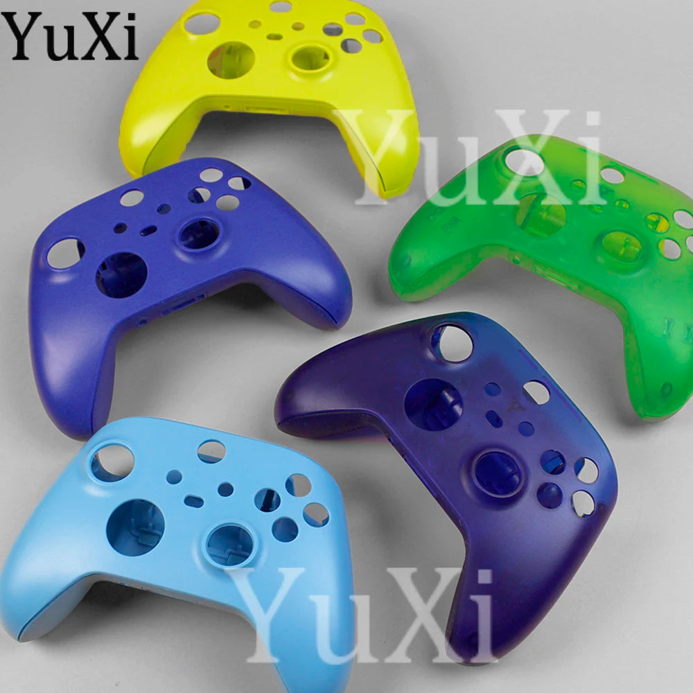 1Set Top Bottom Housing Shell for Xbox Series X/S Upper Down Case Cover Colorful Faceplant Gamepad Controller Replacement