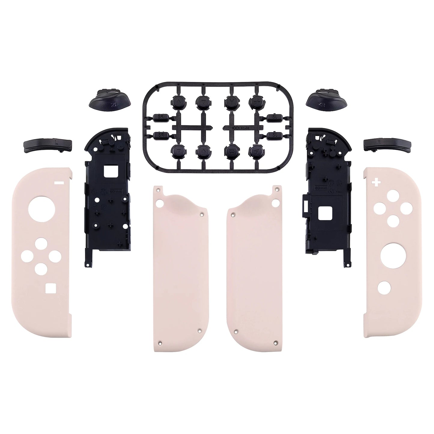 eXtremeRate DIY Replacement Shell Case for NS Switch & OLED JoyCon, Custom Controller Housing Cover With Full Set Buttons