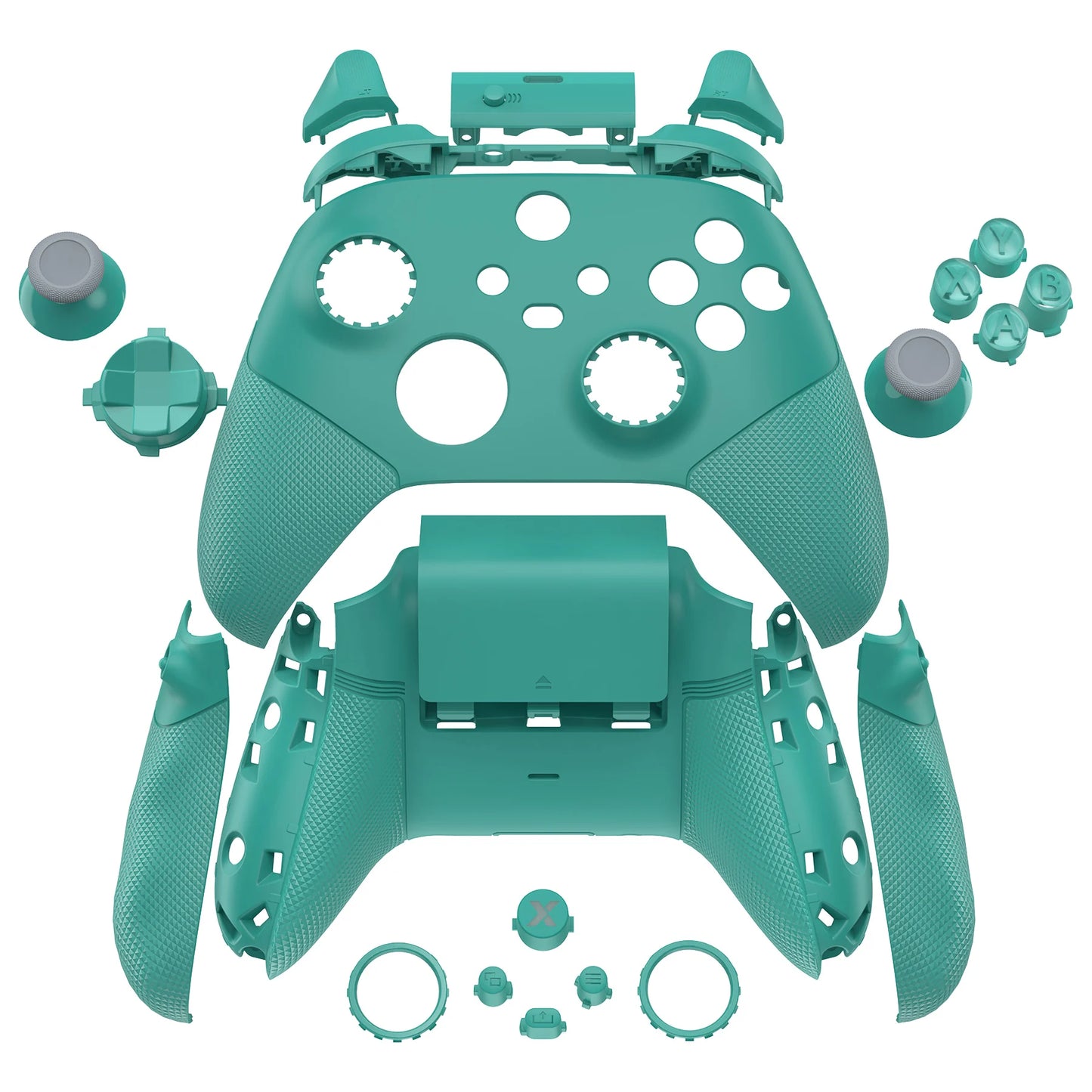 eXtremeRate ASR Version Full Set Shell Buttons for Xbox Core Controller (Xbox Series X & S Controller) - Diamond Textured Black