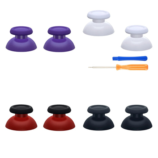 eXtremeRate Replacement Thumbsticks Button Analog Stick Joystick for ps5 for ps4 All Model - White Red Black Purple