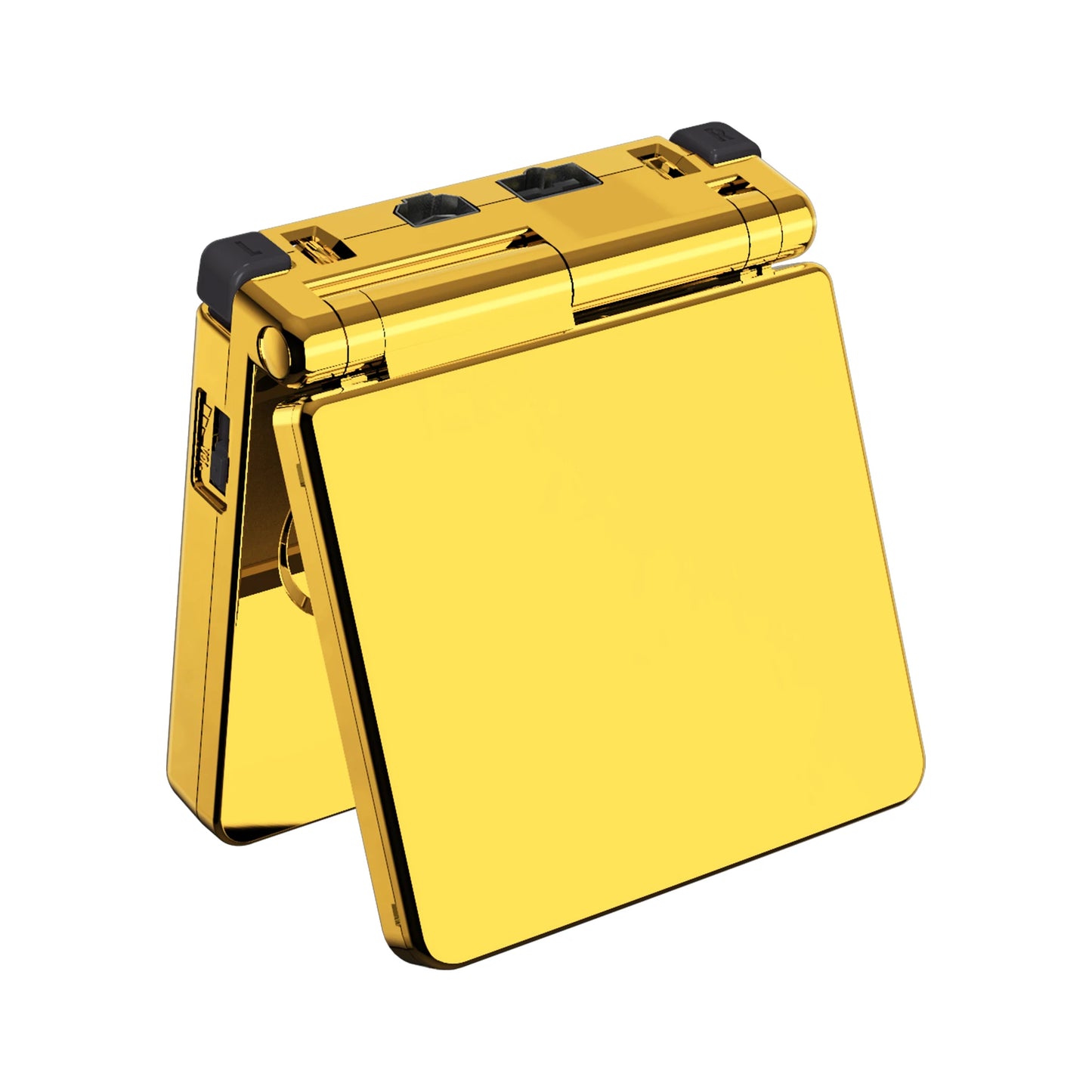 eXtremeRate Replacement Housing Shell for Gameboy Advance SP (GBA SP) - Chrome Gold
