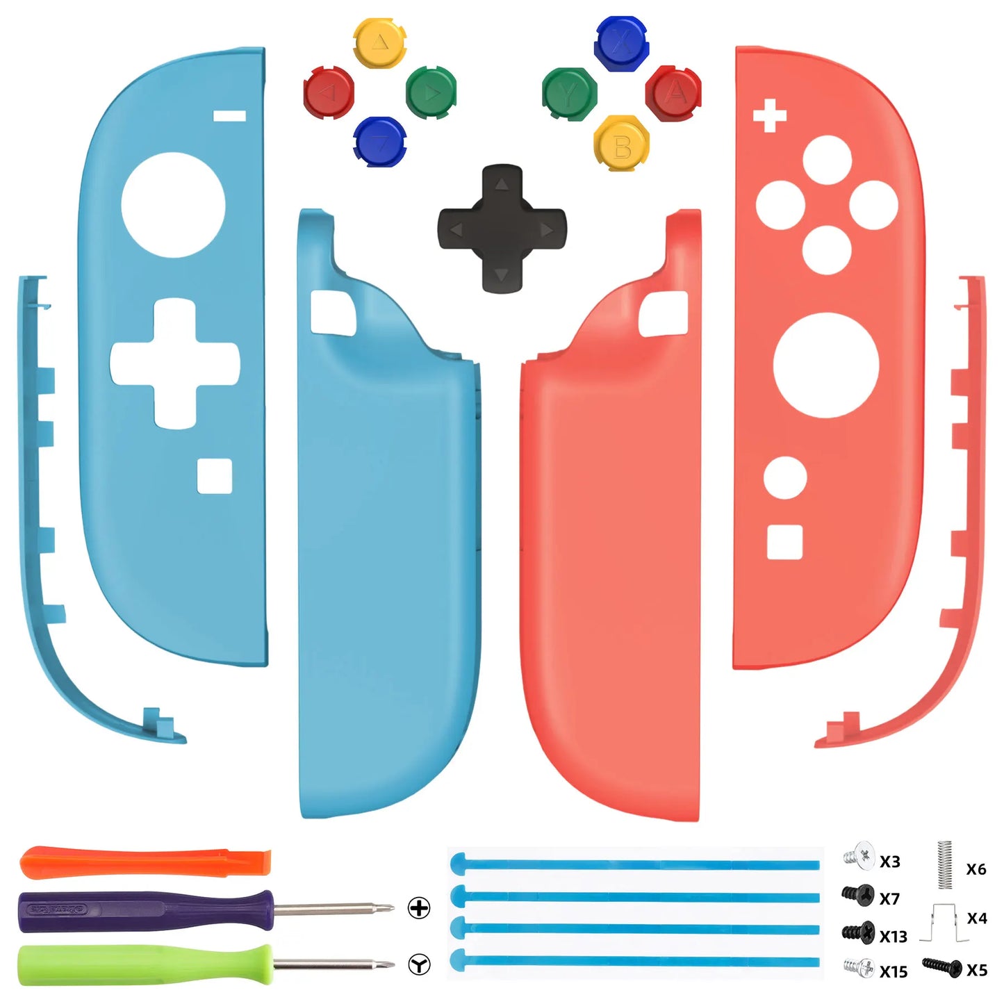 eXtremeRate DIY Replacement Shell (D-Pad Version) with Buttons for Joycon 2, for Nintendo Switch 2 Controller - Essence Version