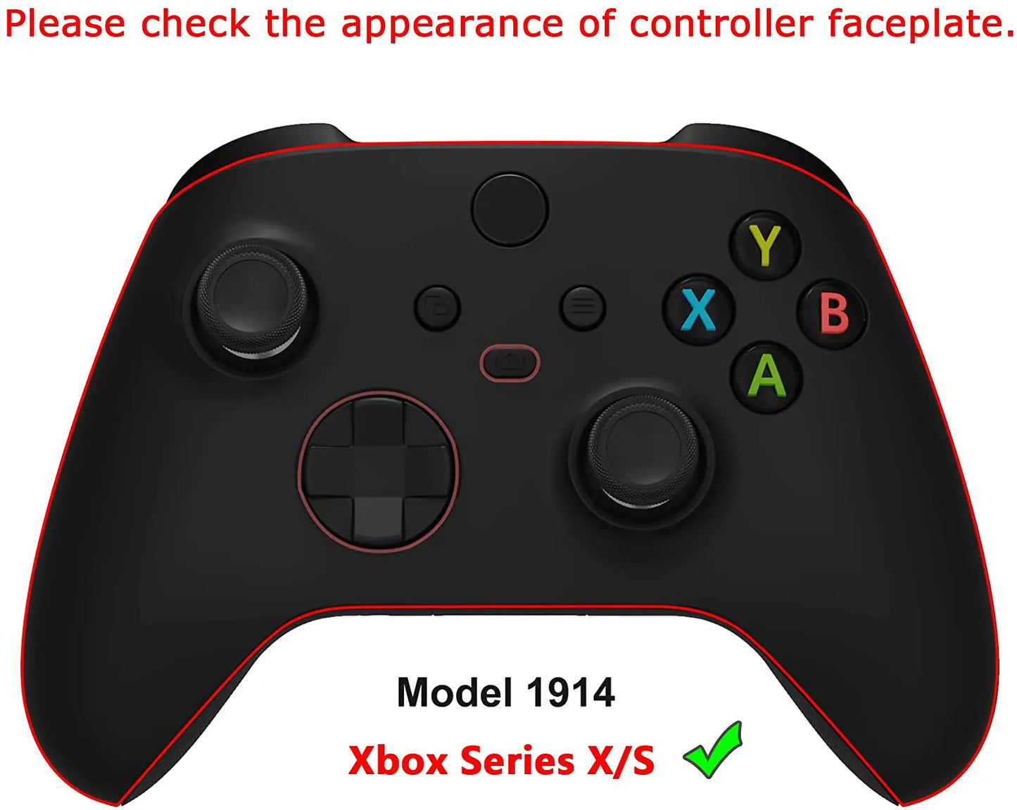 eXtremeRate Custom Pattern Part Faceplate, Soft Touch Grip Front Housing Shell Case for Xbox Series X/S (Xbox Core) Controller
