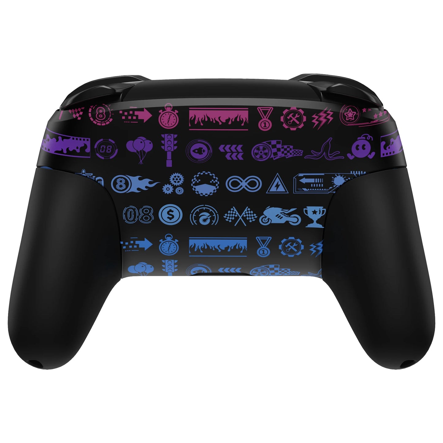 eXtremeRate Faceplate Backplate Grips for Nintendo Switch Pro, Replacement Housing Shell W/Full Set Button - Deluxe Championship
