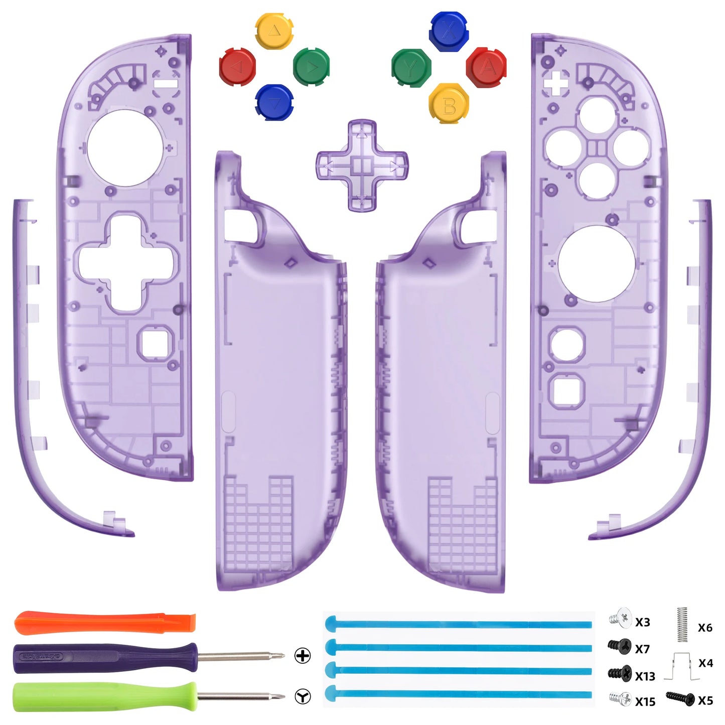 eXtremeRate DIY Replacement Shell (D-Pad Version) with Buttons for Joycon 2, for Nintendo Switch 2 Controller - Essence Version