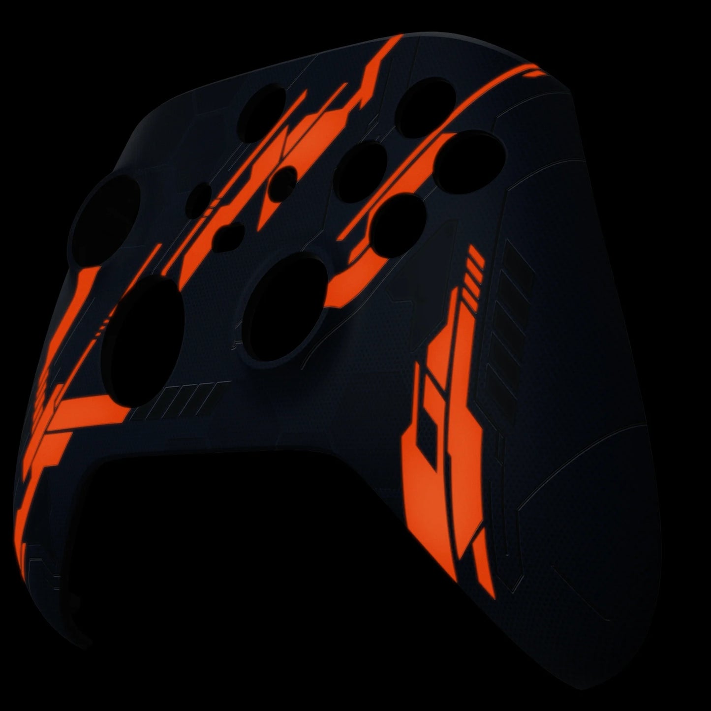 eXtremeRate Replacement Front Housing Shell for Xbox Series X & S Controller - Glow in Dark Orange Mecha