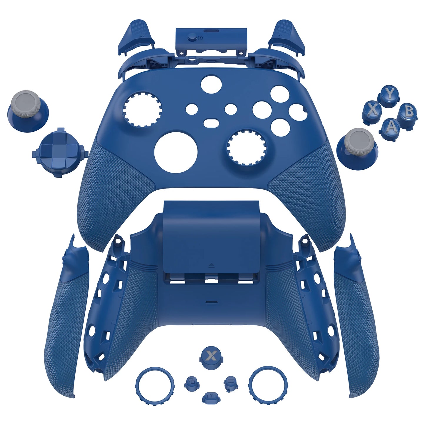 eXtremeRate ASR Version Full Set Shell Buttons for Xbox Core Controller (Xbox Series X & S Controller) - Diamond Textured Black