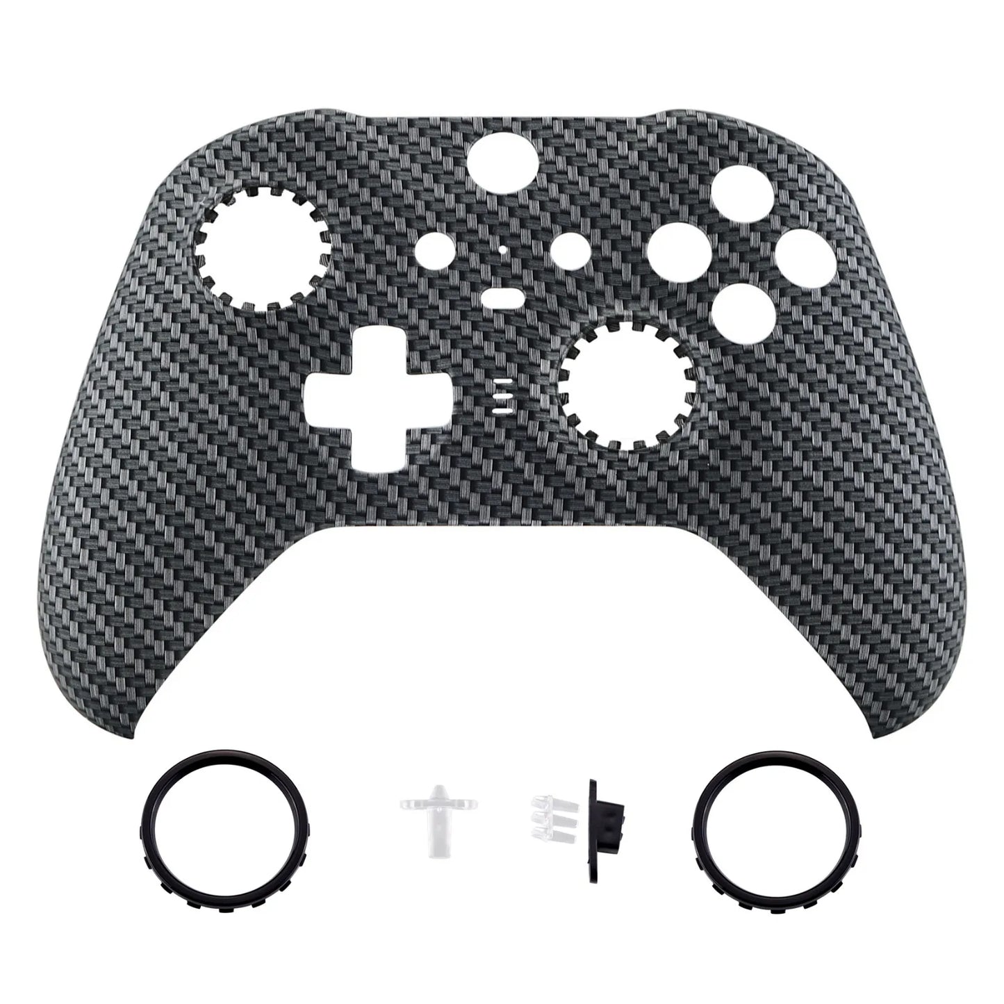 eXtremeRate Soft Touch Faceplate Front Housing Shell Repair Kit for Xbox One Elite Series 2 Controller - The Cash Money