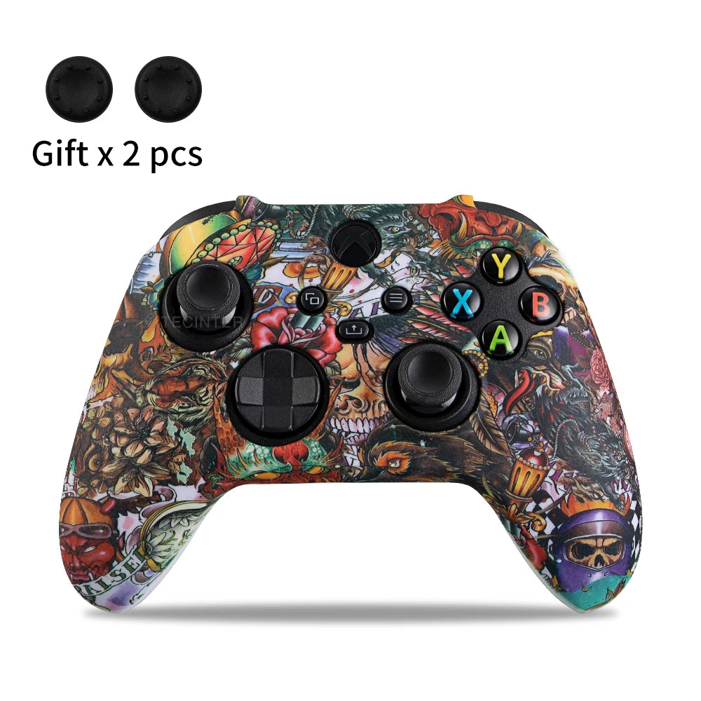Soft Silicone Protective Case For Xbox Series X/S Controller Skin Gamepad Rubber Skin Thumb Grips Cap Joystick Cover Shell
