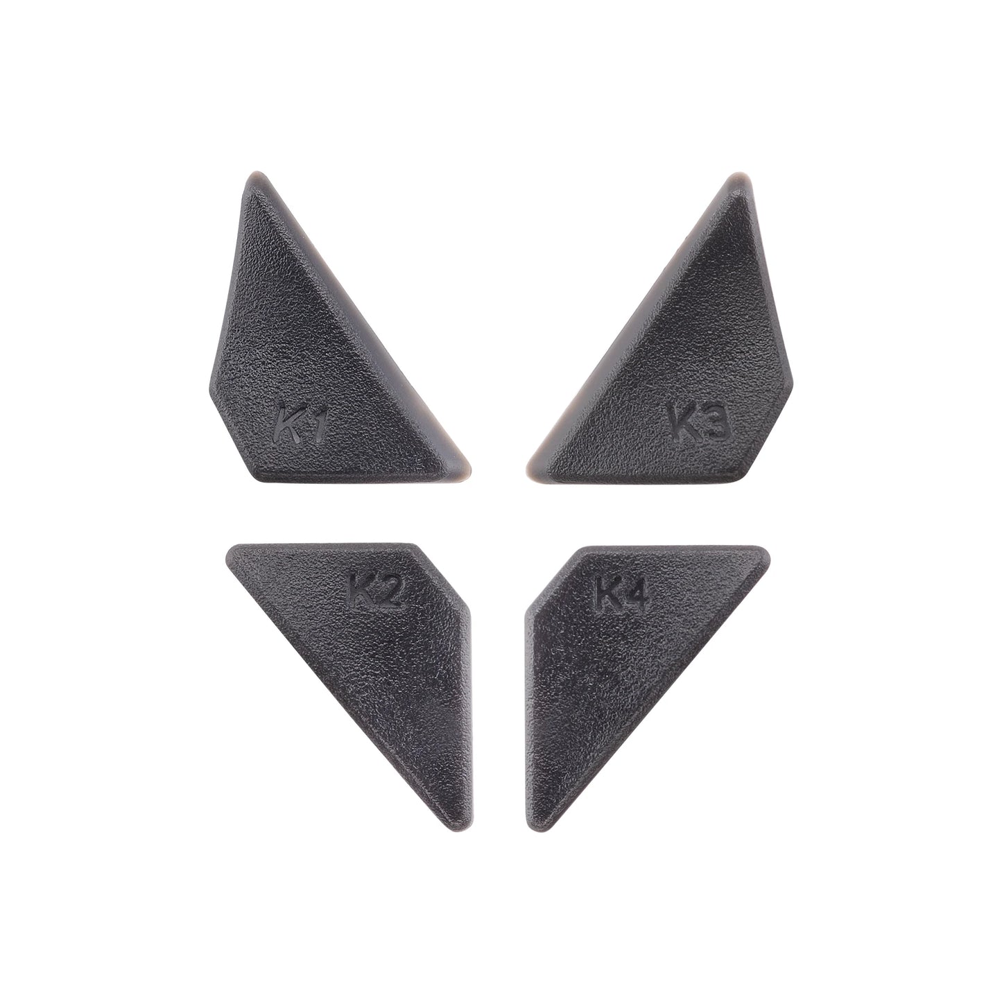 eXtremeRate Replacement Redesigned Back Buttons K1 K2 K3 K4 Paddles for PS4 Controller eXtremeRate DAWN Remap Kit - Black