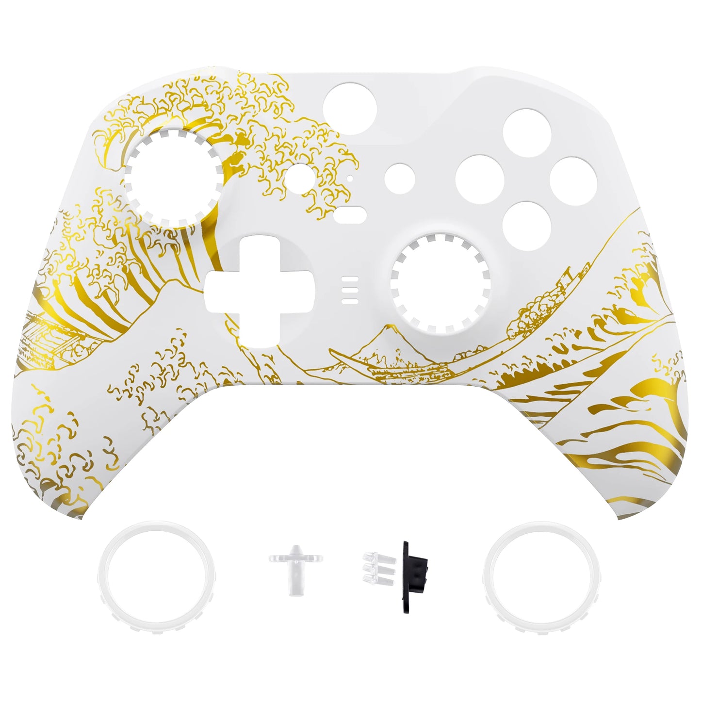eXtremeRate Patterned Faceplate Front Housing Shell Replacement Kit for Xbox One Elite Series 2 Controller - Clown HAHAHA