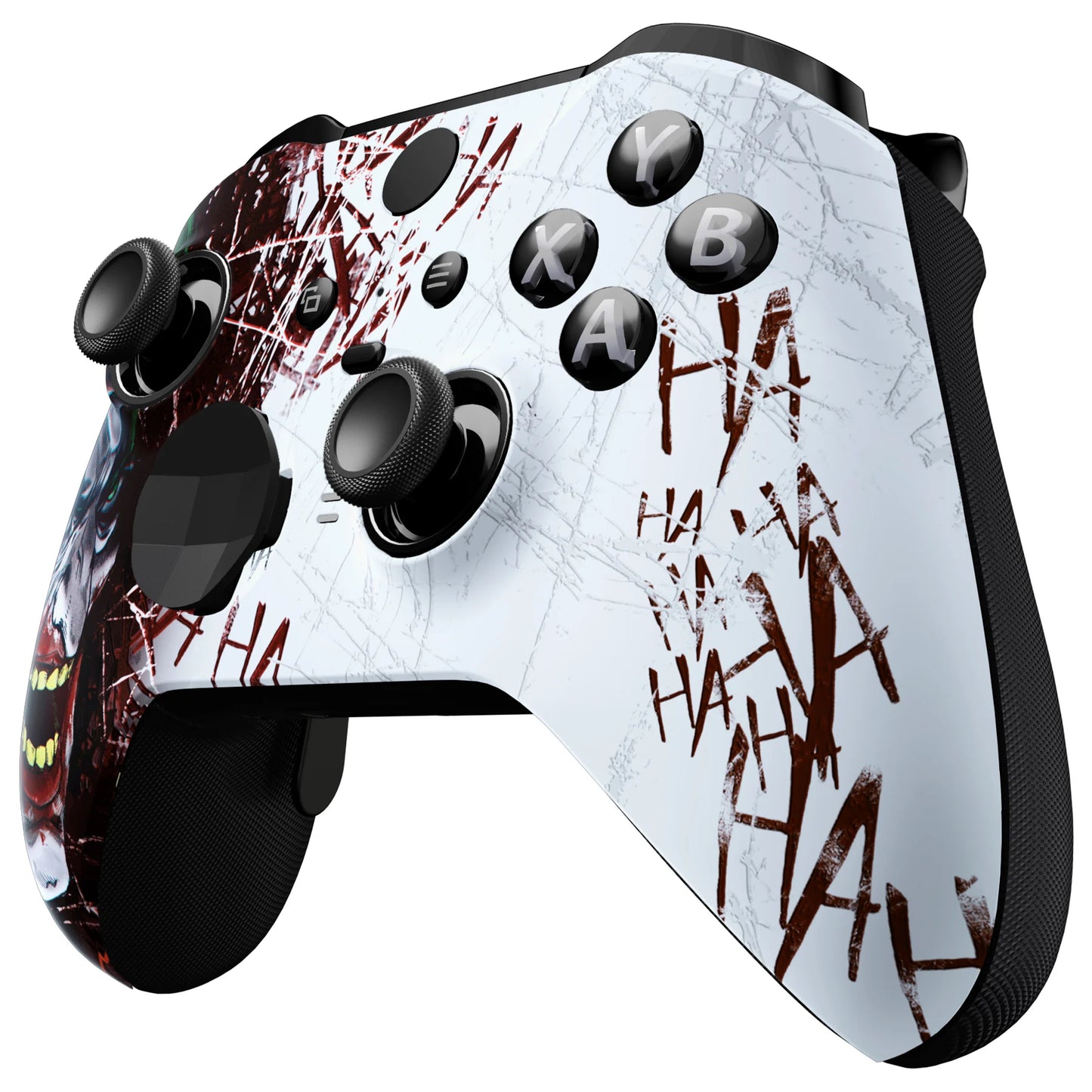 eXtremeRate Patterned Faceplate Front Housing Shell Replacement Kit for Xbox One Elite Series 2 Controller - Clown HAHAHA