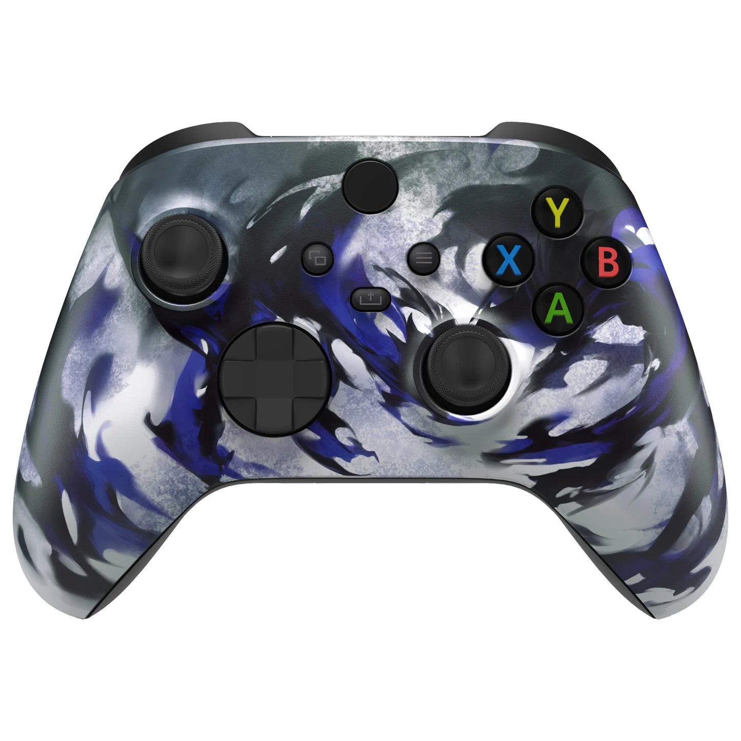 eXtremeRate Custom Pattern Part Faceplate, Soft Touch Grip Front Housing Shell Case for Xbox Series X/S (Xbox Core) Controller