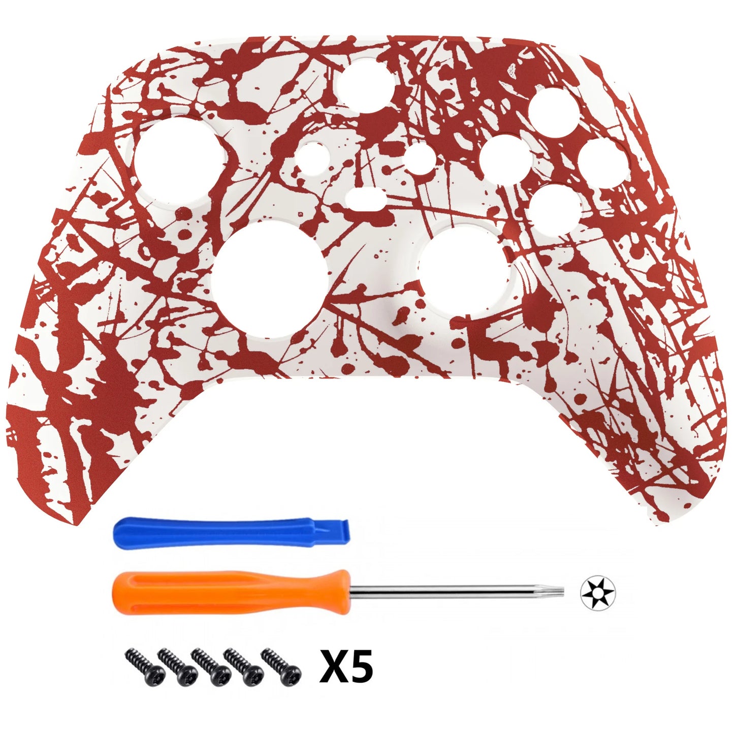 eXtremeRate Replacement Front Housing Shell Faceplate for Xbox Series X/S (Xbox Core) Controller - Transformative Texture Series