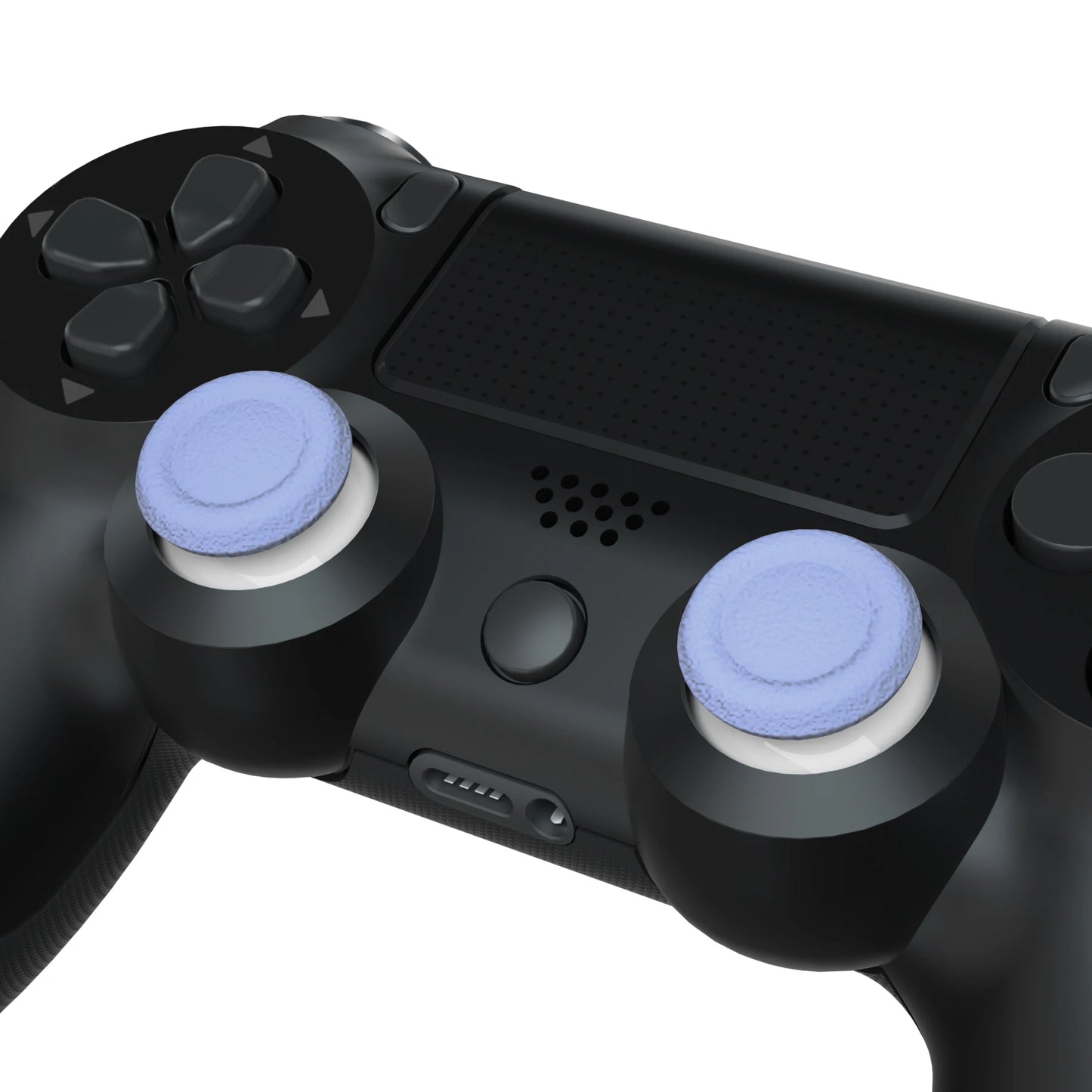 eXtremeRate Light Violet & White 3D Joystick Analog Thumb Sticks for PS5, for PS4 All Model Controller with Screwdriver