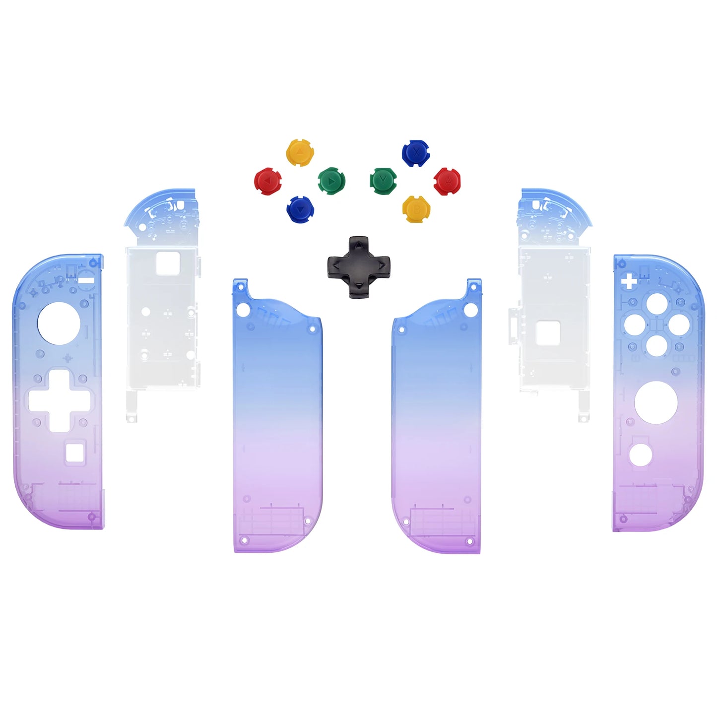 eXtremeRate Replacement Controller Housing (D-Pad Version) with Full Set Buttons for NS Switch JoyCon & OLED JoyCon