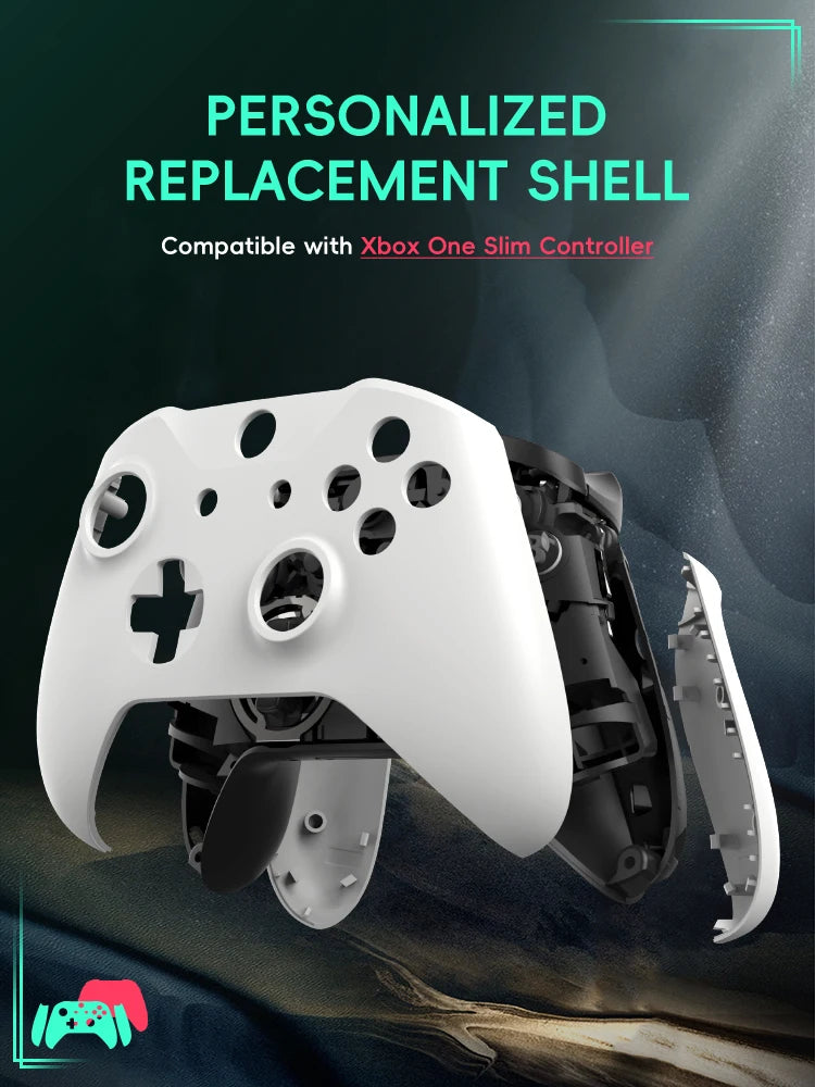 DATA FROG Replacement Shell For Xbox One Control Housing Cover Case With Left Right Grips Mod for Xbox One S Housing