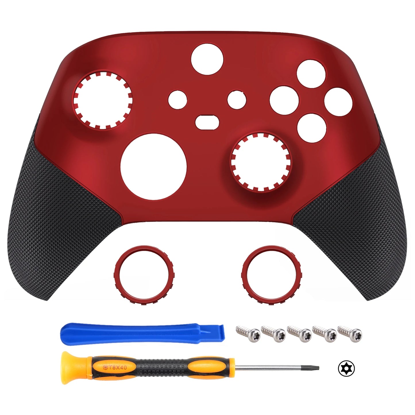 eXtremeRate ASR Version Rubberized Grip Front Shell for Xbox Core Wireless Controller, Faceplate Case Cover - Single Series