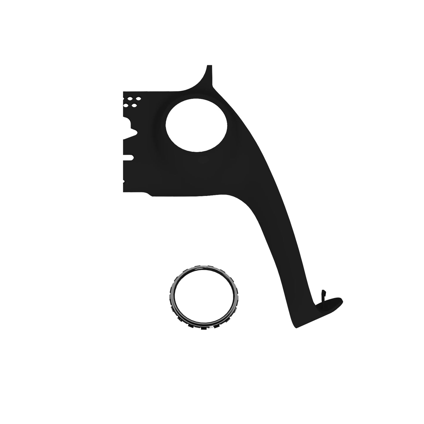 eXtremeRate Replacement Decorative Trim Shell with Accent Rings Compatible with ps5 Controller BDM-010/020/030/040/050