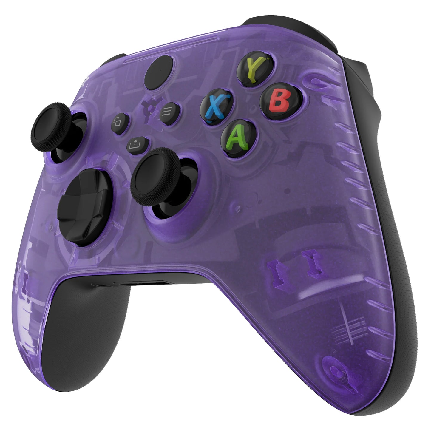 eXtremeRate Replacement Front Housing Shell Custom Cover Personalized Faceplate for Xbox Core Wireless Controller - Clear Series