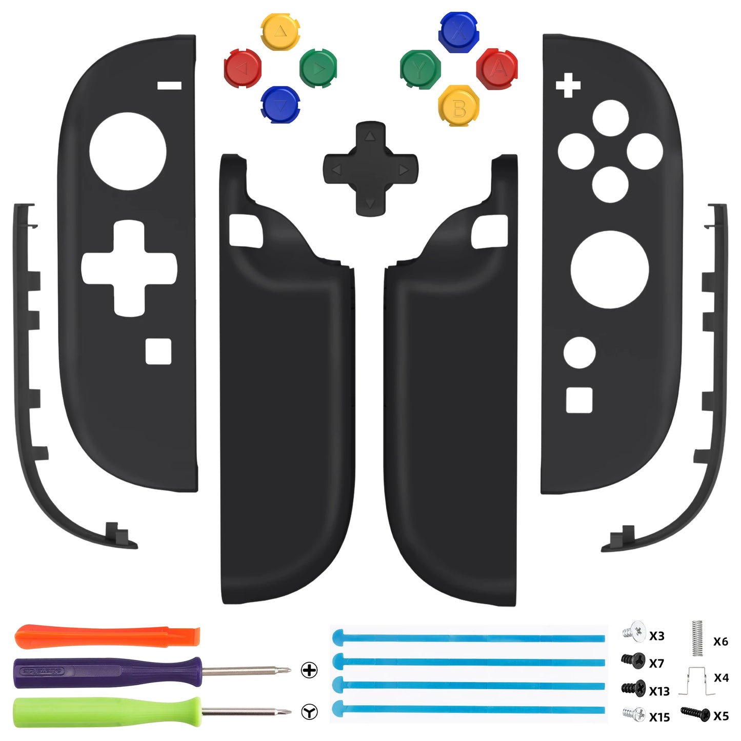 eXtremeRate DIY Replacement Shell (D-Pad Version) with Buttons for Joycon 2, for Nintendo Switch 2 Controller - Essence Version