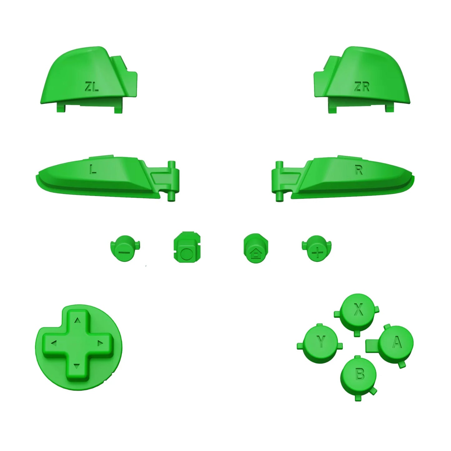 eXtremeRate Replacement Full Set Buttons with Tools for Nintendo Switch Pro Controller, Repair ABXY D-pad ZR ZL L R Keys