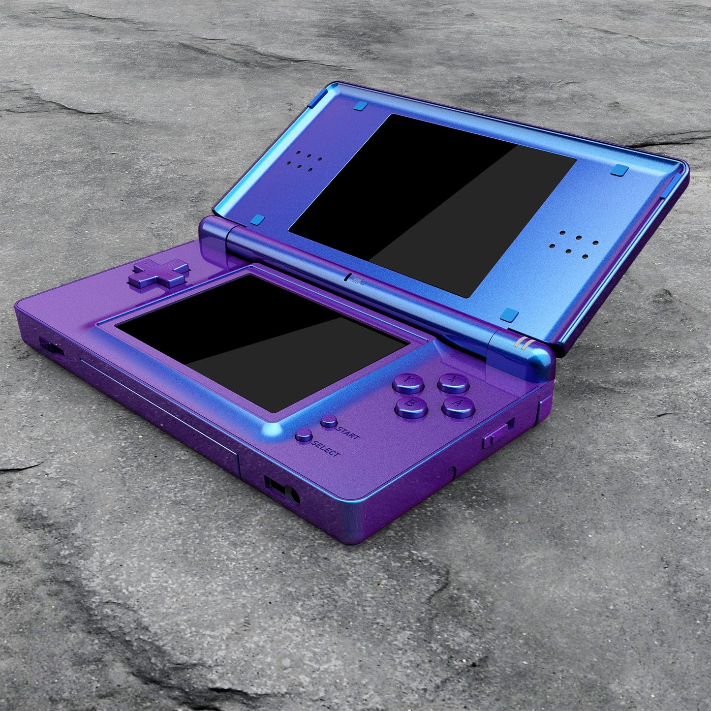 eXtremeRate Replacement Full Housing Shell for Nintendo DS Lite, Case Cover with Buttons, Screen Lens for NDSL - Single Series