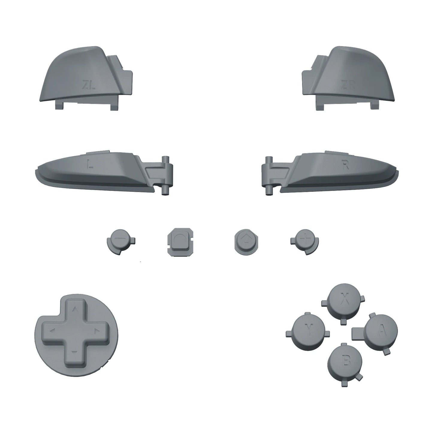 eXtremeRate DIY Replacement Full Set Buttons Repair ABXY D-pad ZR ZL L R Keys with Tools for NS Switch Pro Controller