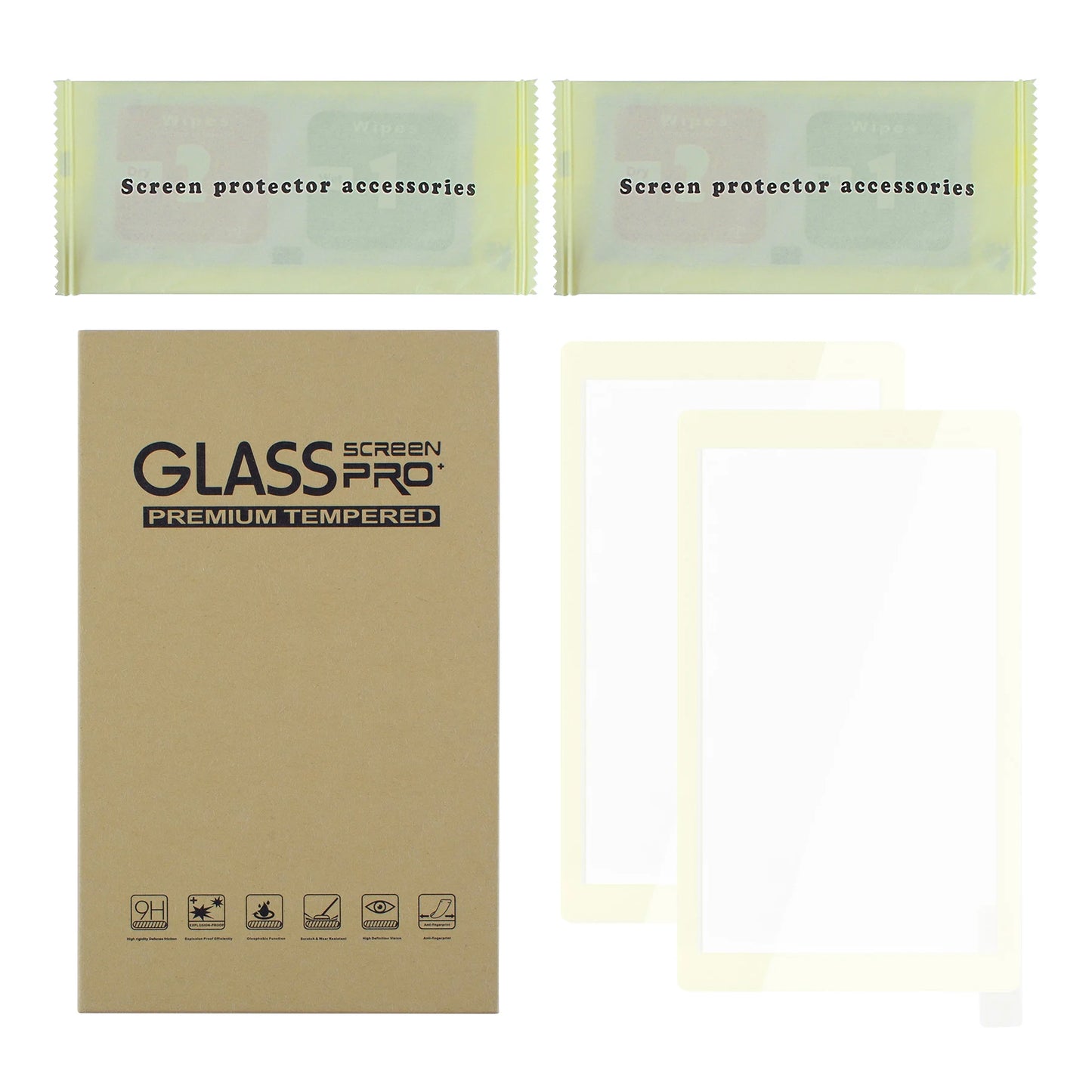 eXtremeRate Colourful Border Transparent HD Clear Accessories Saver Film Tempered Glass Screen Protector for NS Switch Lite
