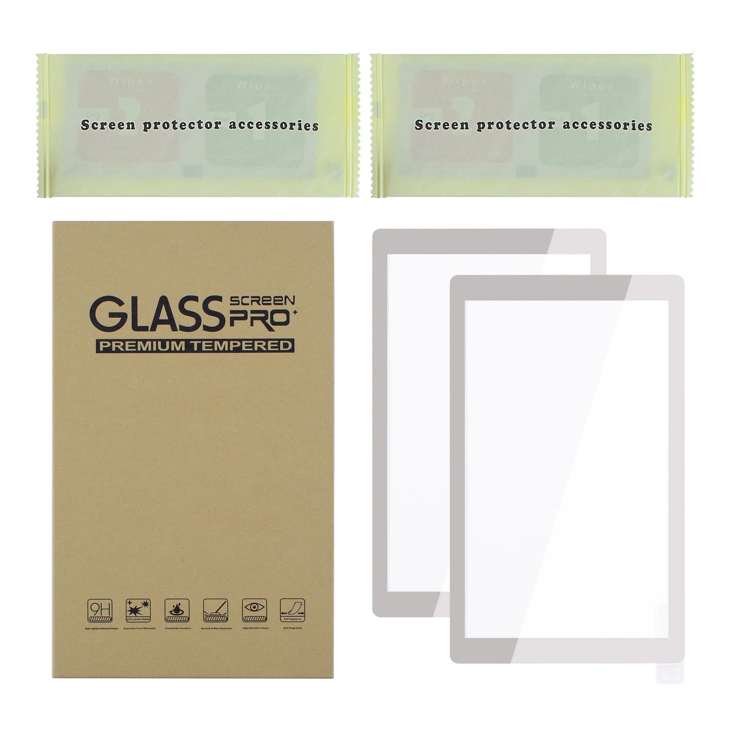 eXtremeRate Colourful Border Transparent HD Clear Accessories Saver Film Tempered Glass Screen Protector for NS Switch Lite