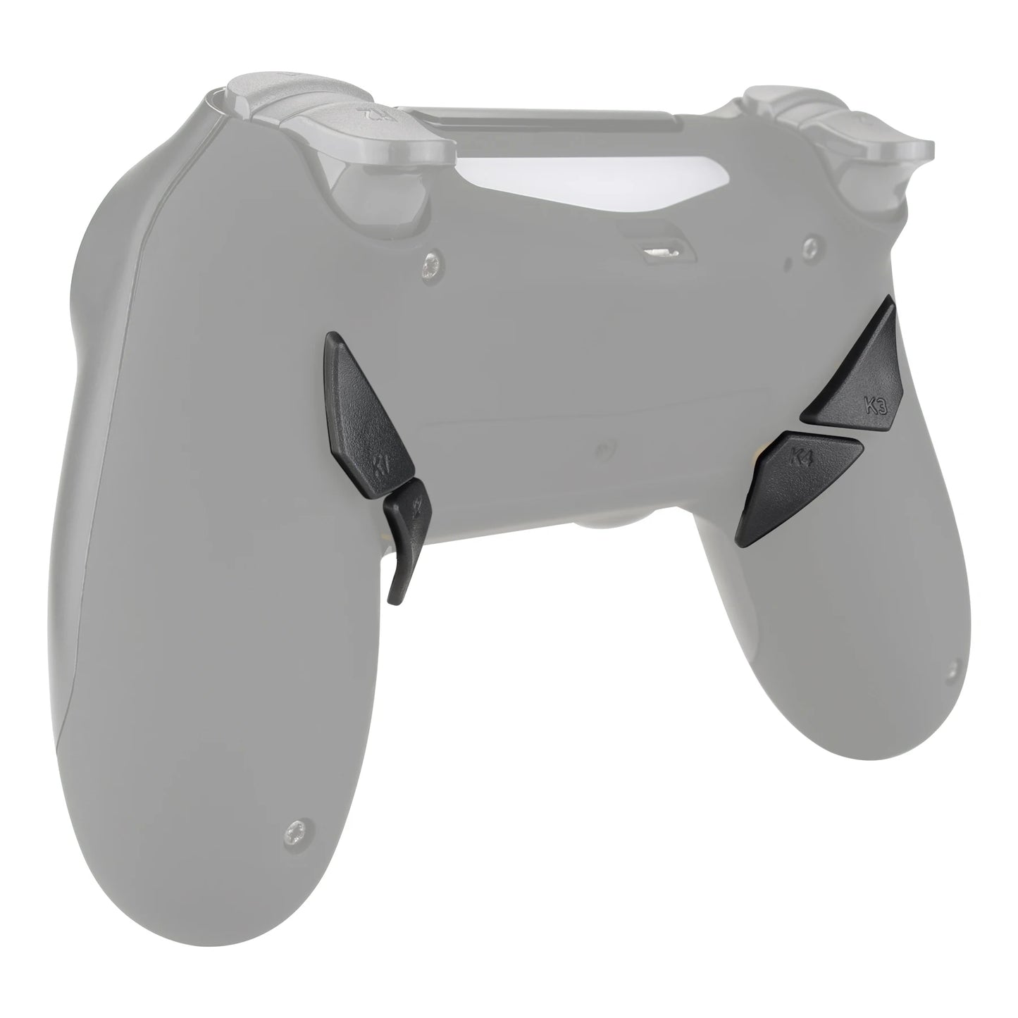 eXtremeRate Replacement Redesigned Back Buttons K1 K2 K3 K4 Paddles for PS4 Controller eXtremeRate DAWN Remap Kit - Black