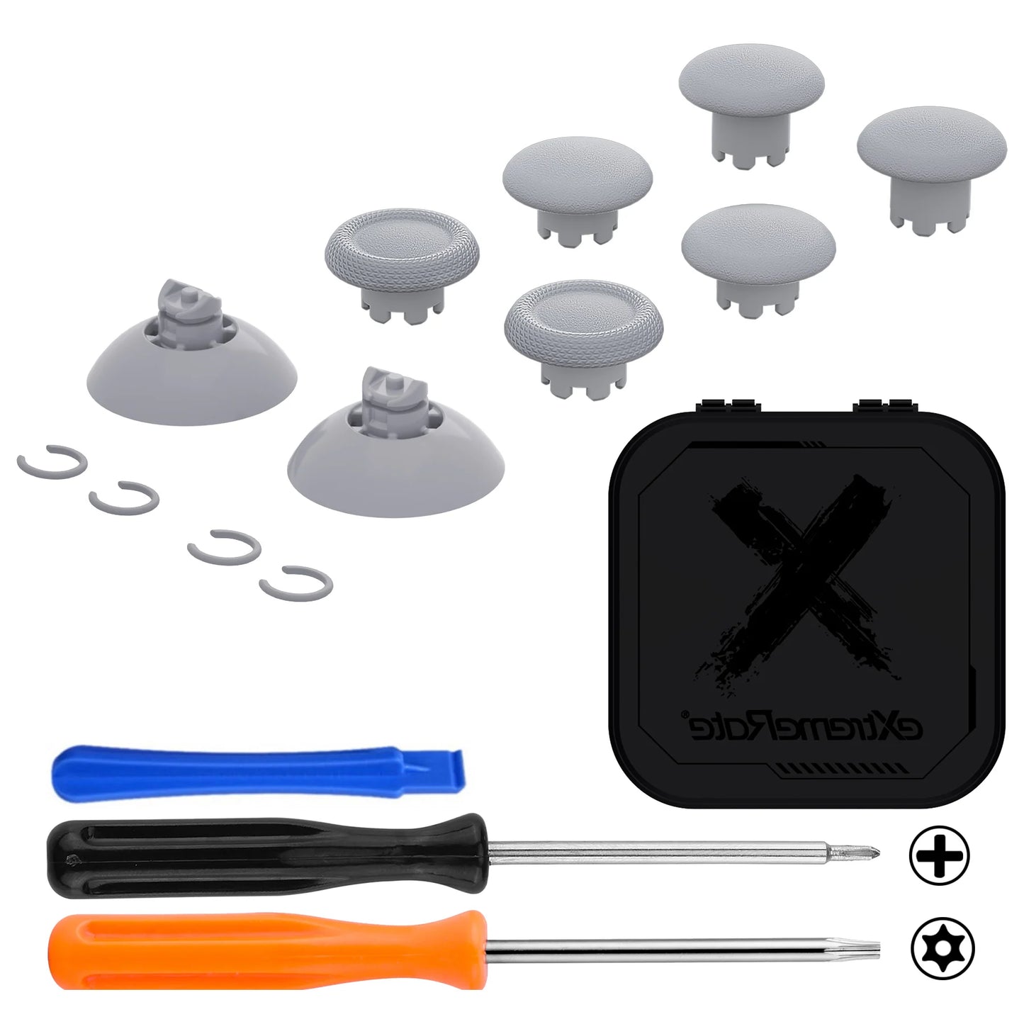 eXtremeRate Interchangeable Thumbsticks for Xbox Core Controller, Xbox One S/X, Xbox Elite V1, Swappable stick for NS Pro